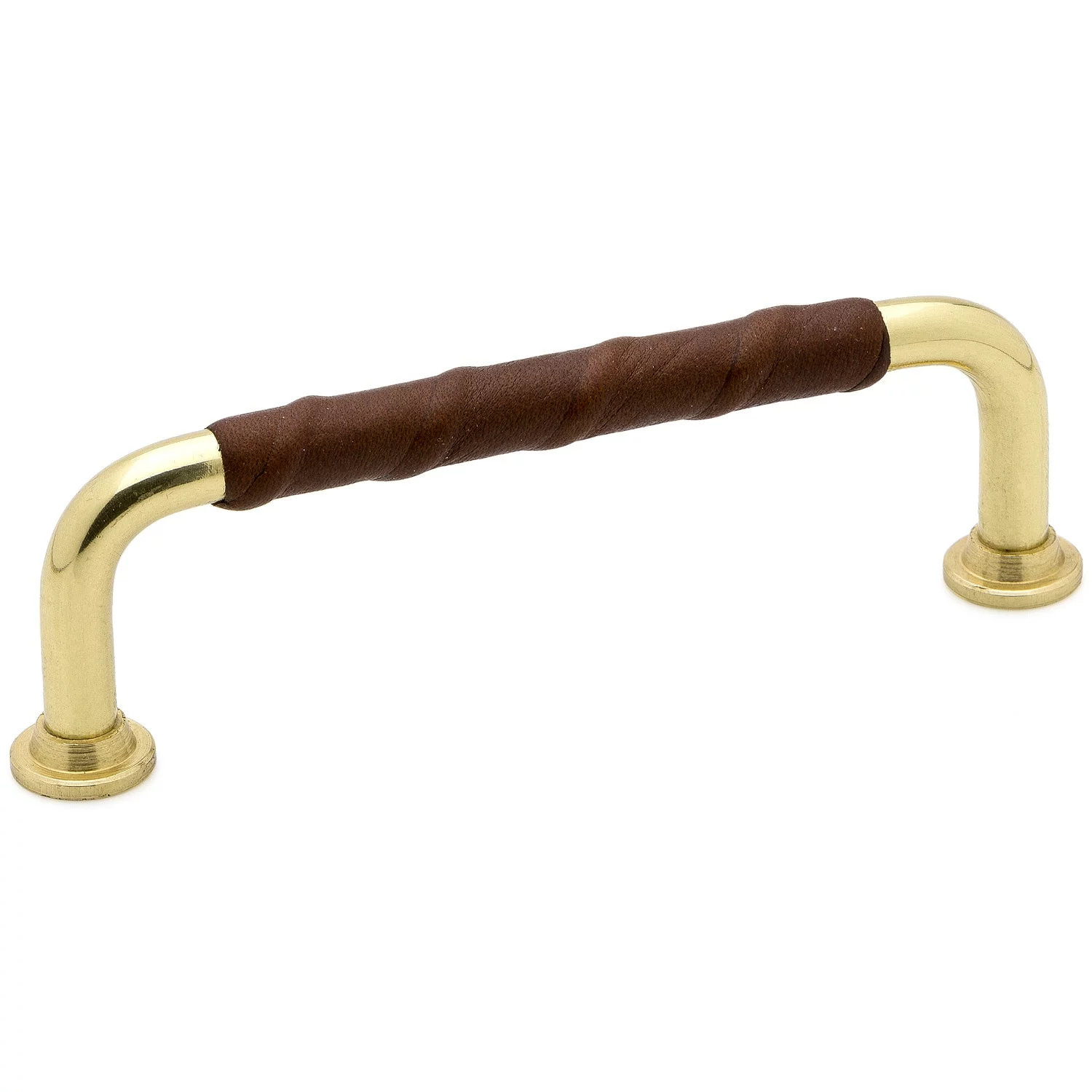 Beslag Design 1353-96 Leather Handle, Brown/Polished Brass 1 Beslag Design 1353-96 Leather Handle, Brown/Polished Brass