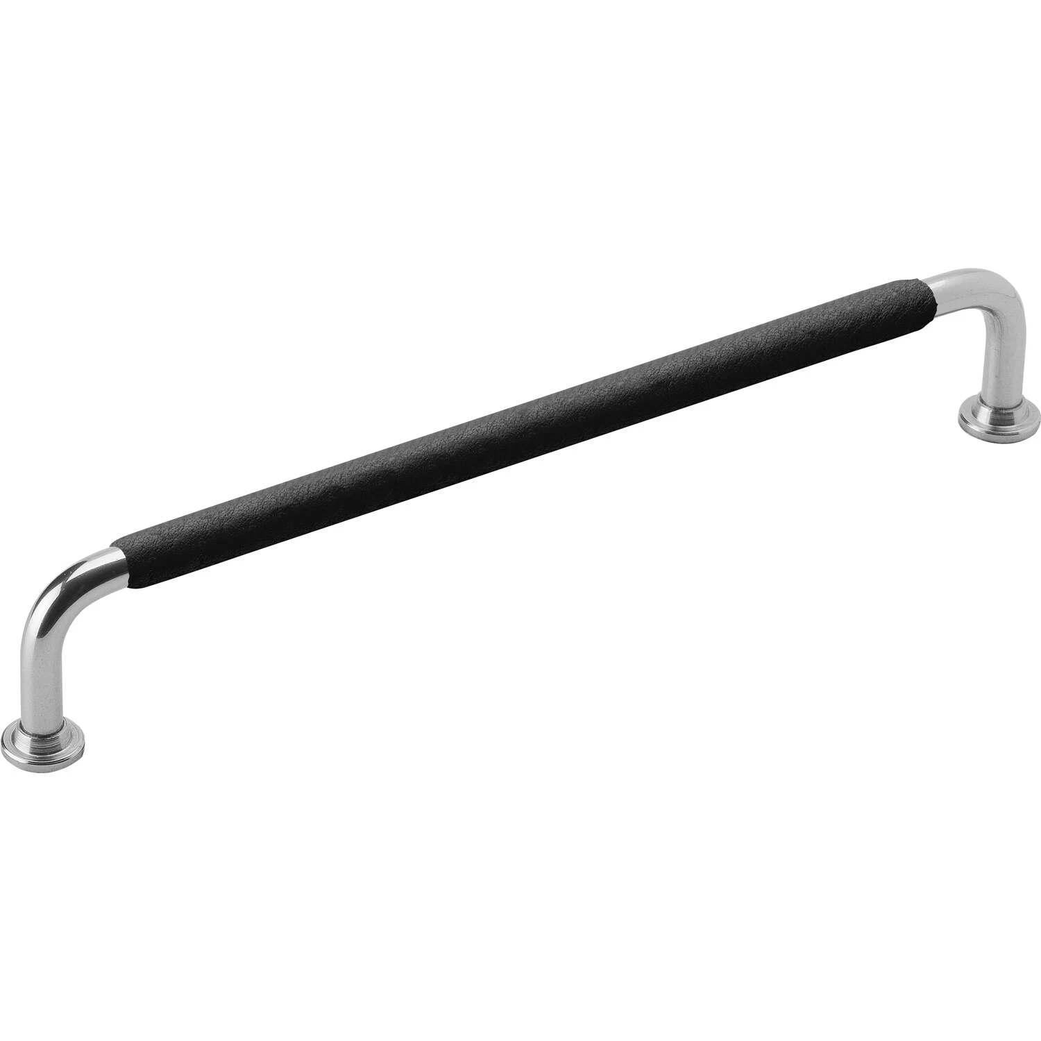 Beslag Design 1353-192 Leather Handle, Black/Nickel Plated 1 Beslag Design 1353-192 Leather Handle, Black/Nickel Plated