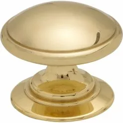 Beslag Design 24466 Knob Polished Brass, Large
