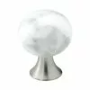 Beslag Design Bead Straight Knob, Grey Marble