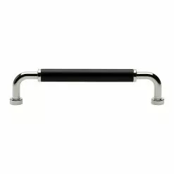 Beslag Design Brohult M Handgreep 14,1 Cm, Vernikkeld/Zwart