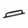 Beslag Design Helix Handle With Plate 128, Matte Black