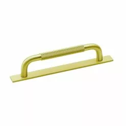 Beslag Design Helix Handle With Plate 128, Brass