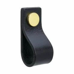 Beslag Design Loop Handle S, Black/Brass