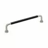 Beslag Design Lounge Handle, Leather Black/Stainless