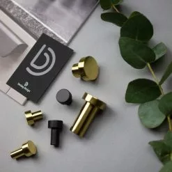 Beslag Design Mood Knob Ø18x20, Polished Brass -Knoppen & handgrepen Verkoop beslag design mood knob 14