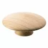 Beslag Design Mushroom Knob 65 Mm, Untreated Oak