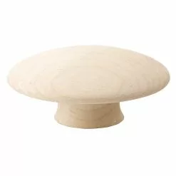Beslag Design Mushroom Knob 65 Mm, Untreated Birch