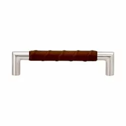 Beslag Design Norma Handle Stainless/Brown Leather