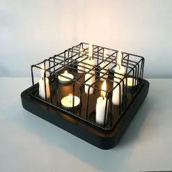 Born In Sweden Stumpastaken Kaarshouder Small, Aluminium -Knoppen & handgrepen Verkoop born in sweden stumpastaken candle holder small 8 1