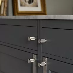 Buster + Punch Cross Knop Pak Van 2, Staal -Knoppen & handgrepen Verkoop buster punch buster punch knop 2 pack zwart 10