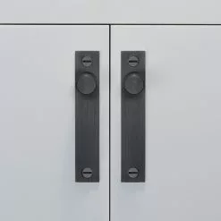 Buster + Punch Cross Plate Knop Pak Van 2, Smoked Bronze -Knoppen & handgrepen Verkoop buster punch cross plate knobs 2 pack 4