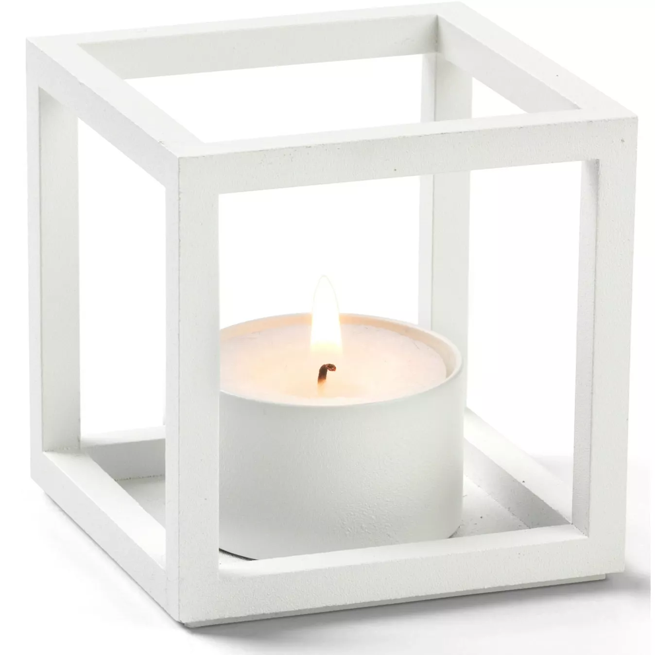 By Lassen Kubus T Candle Holder, White 1 By Lassen Kubus T Candle Holder, White