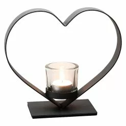 Dorre Heda Candle Holder, Black