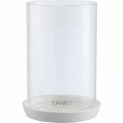 Ernst Kaarshouder Stompkaars Met Piekje, Wit