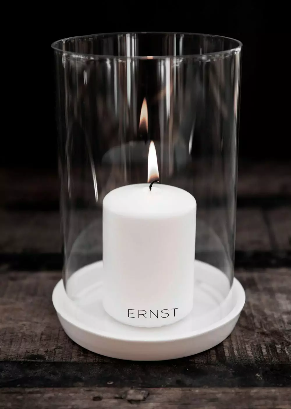 Ernst Kaarshouder Stompkaars Met Piekje, Grijs 2 Ernst Kaarshouder Stompkaars Met Piekje, Grijs - Afbeelding 2