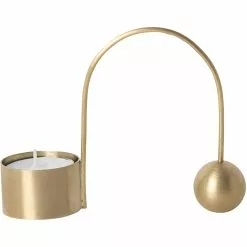 Ferm LIVING Balance Candle Holder, Brass