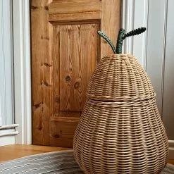 Ferm Living Kids Pear Braided Storage Basket, Large -Knoppen & handgrepen Verkoop ferm living kids pear braided storage basket 13