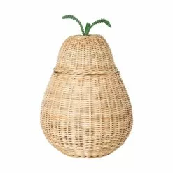 Ferm Living Kids Pear Braided Storage Basket, Large