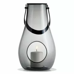 Holmegaard Design With Light Lantern 29 Cm, Smoke