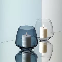 Holmegaard Flow Candle Holder, Blue -Knoppen & handgrepen Verkoop holmegaard flow candle holder 9