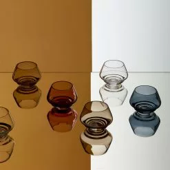 Holmegaard Flow Tealight Holder, Blue -Knoppen & handgrepen Verkoop holmegaard flow tealight holder 7