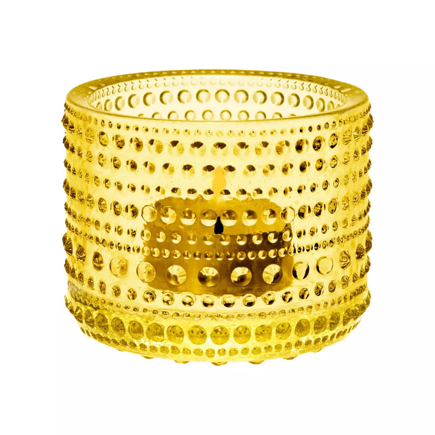 Iittala Kastehelmi Lantaarn 6,4 Cm, Citroengeel 1 Iittala Kastehelmi Lantaarn 6,4 Cm, Citroengeel