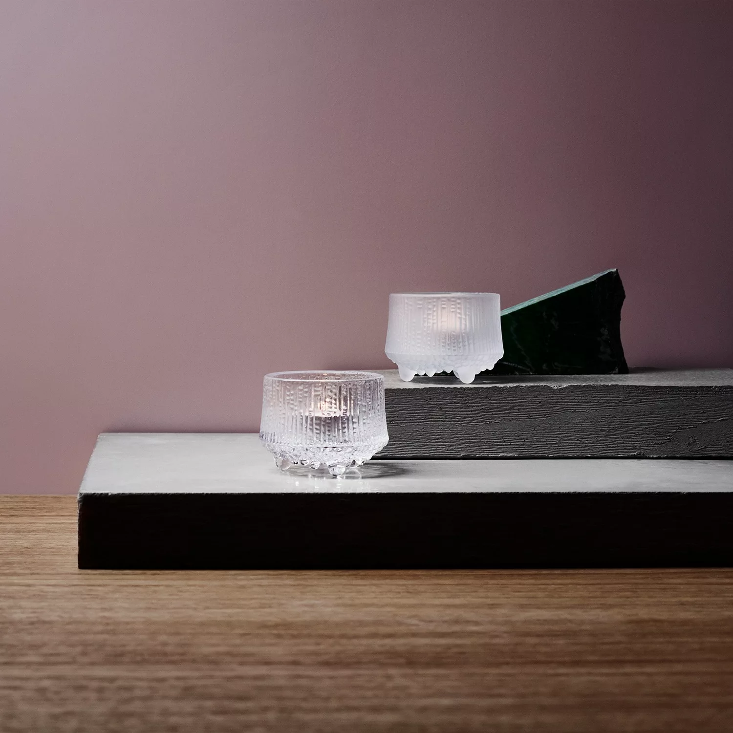 Iittala Ultima Thule Candle Holder 6,5 Cm, Clear 2 Iittala Ultima Thule Candle Holder 6,5 Cm, Clear - Afbeelding 2