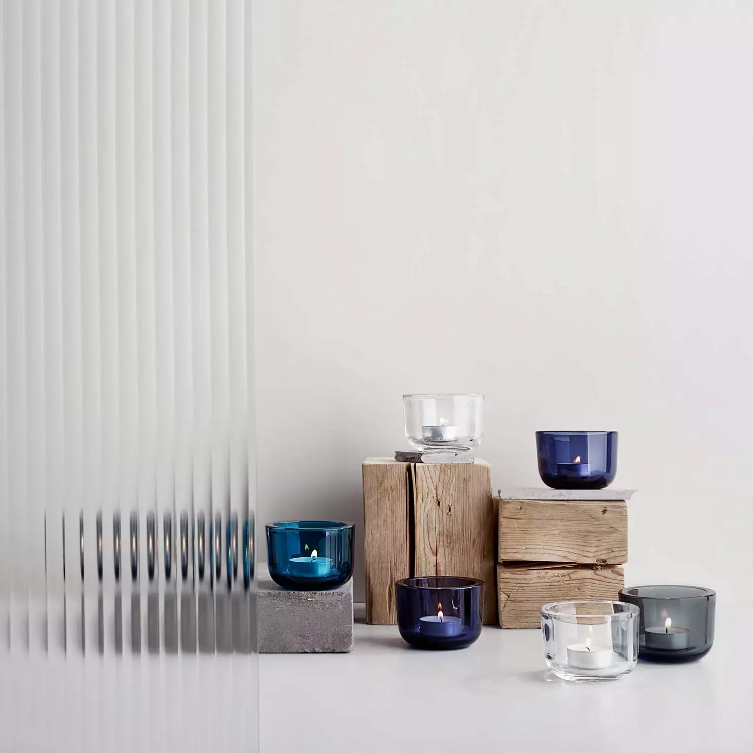 Iittala Valkea Lantaarn 6 Cm, Turquoise 2 Iittala Valkea Lantaarn 6 Cm, Turquoise - Afbeelding 2