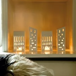 Kähler Urbania Höghus Votive, White -Knoppen & handgrepen Verkoop kahler urbania hoghus votive white 6