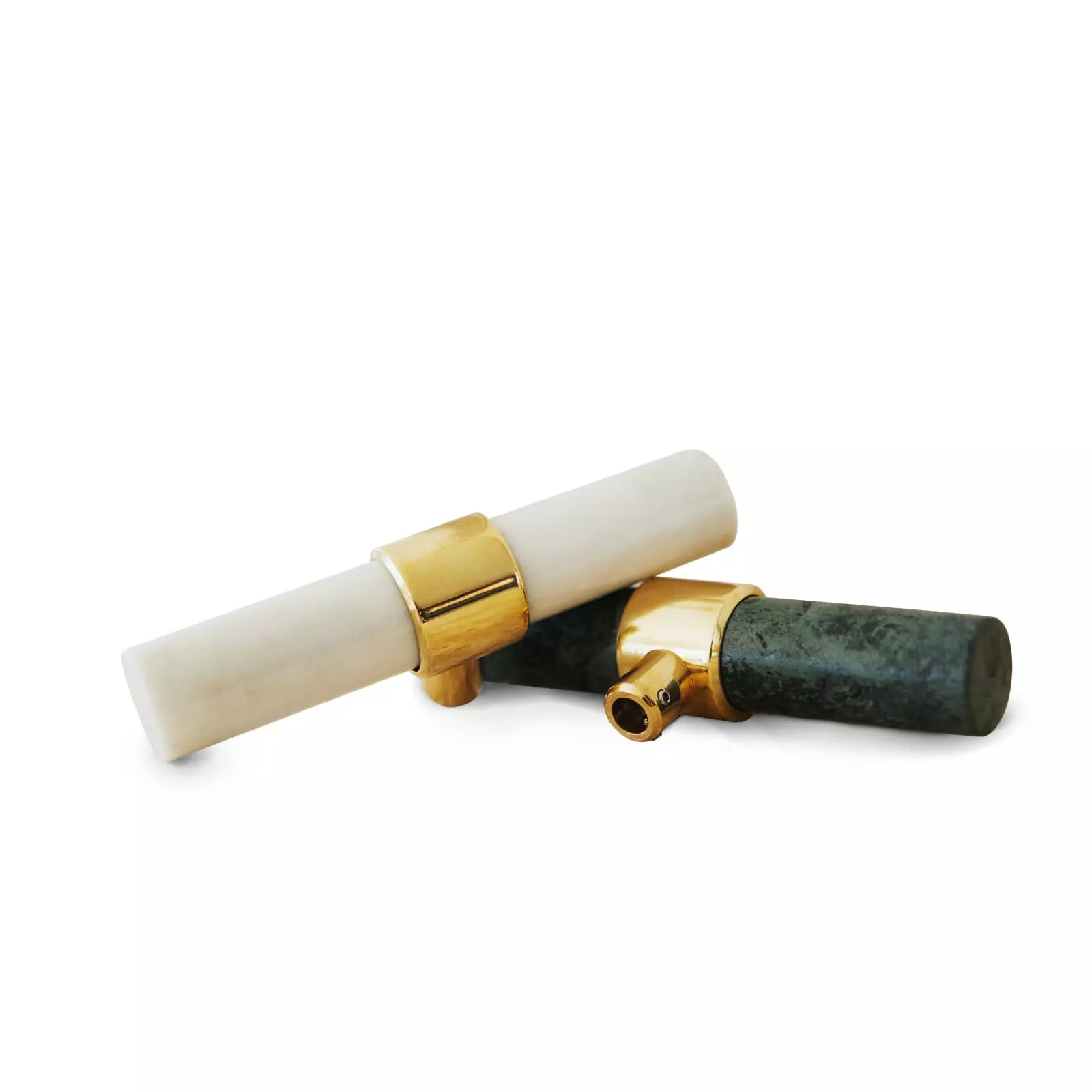 Klong Baton Damper Handle, Green Marble 1 Klong Baton Damper Handle, Green Marble