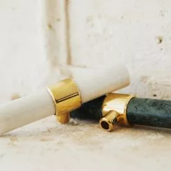 Klong Baton Damper Handle, White Marble -Knoppen & handgrepen Verkoop klong baton damper handle 5