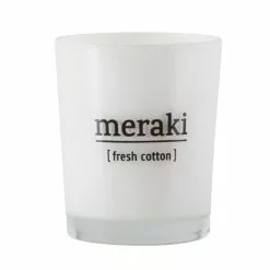 Meraki Scented Candle 5,5x6,7 Cm Fresh Cotton