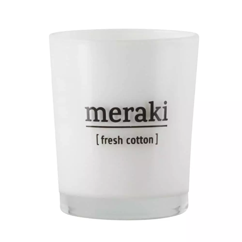 Meraki Scented Candle 5,5x6,7 Cm Fresh Cotton 1 Meraki Scented Candle 5,5x6,7 Cm Fresh Cotton