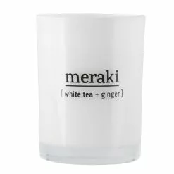 Meraki Scented Candle L White Tea & Ginger