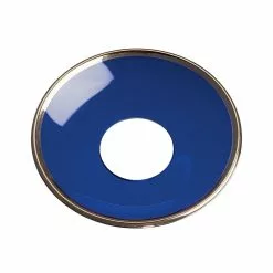 Nybro Crystal Candle Ring, Blue/Gold Border