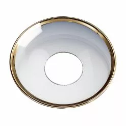 Nybro Crystal Candle Ring, Gold Border