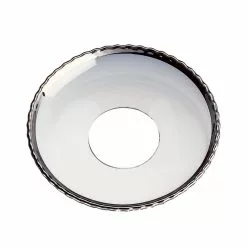 Nybro Crystal Candle Ring With Pearl Border/Silver