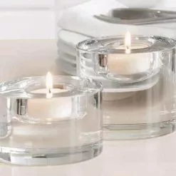 Orrefors Puck Candle Holder, Clear -Knoppen & handgrepen Verkoop orrefors puck candle holder clear 4