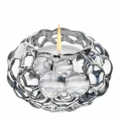Orrefors Raspberry Candle Holder, 92 Mm
