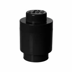 Room Copenhagen Round Lego Storage Brick 1, Black