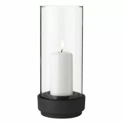 Stelton Hurricane Candle Holder S, Stoneware/Glass