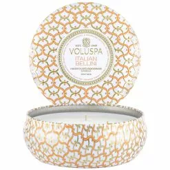 Voluspa Maison 3-wick Tin Geurkaars, Italian Bellini
