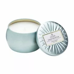 Voluspa Petite Decorative Tin Candle, Casa Pacifica