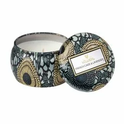 Voluspa Petite Decorative Tin Candle, French Cade & Lavender
